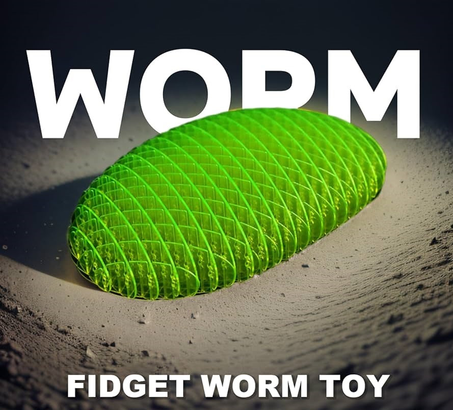 Fidget Worm Nieuwste Fidget 2024 - In kleuren leverbaar